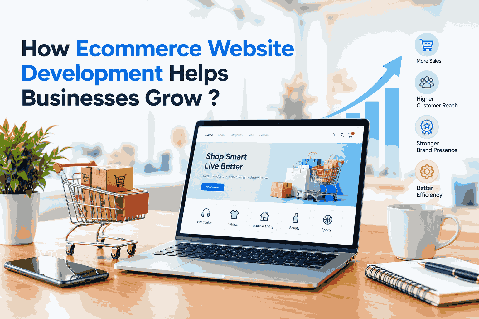How Ecommerce Website Development Helps Businesses Grow Through Better User Experience, Online Sales, and Customer Engagement